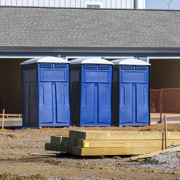 Heavy-duty construction site porta potty in Laconia, New Hampshire